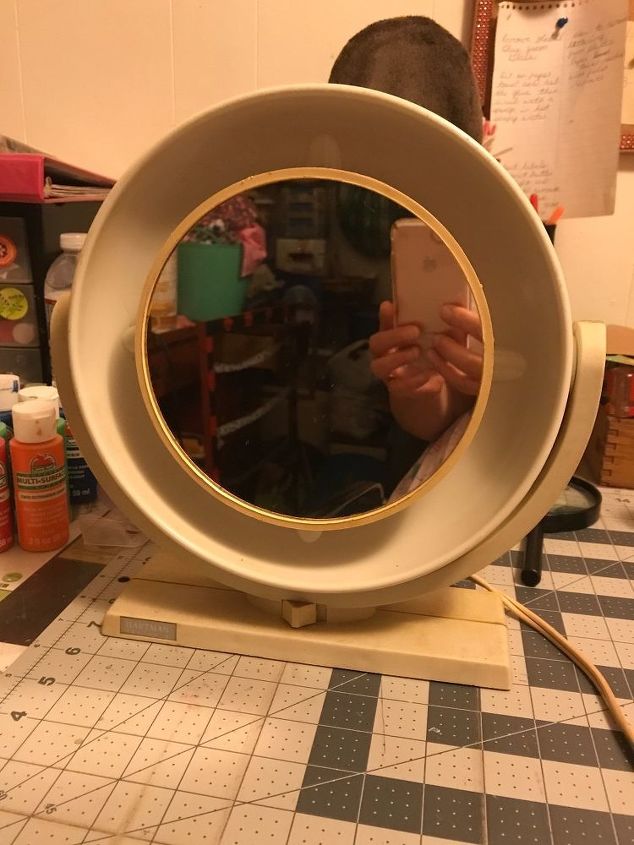 q how can i bring new life to an old make up mirror that still works