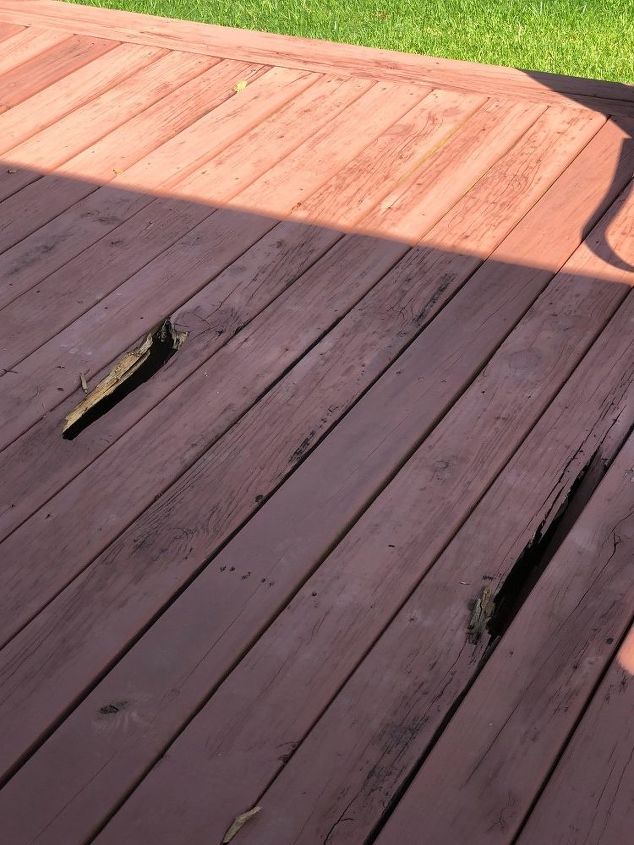 q wood deck rotting