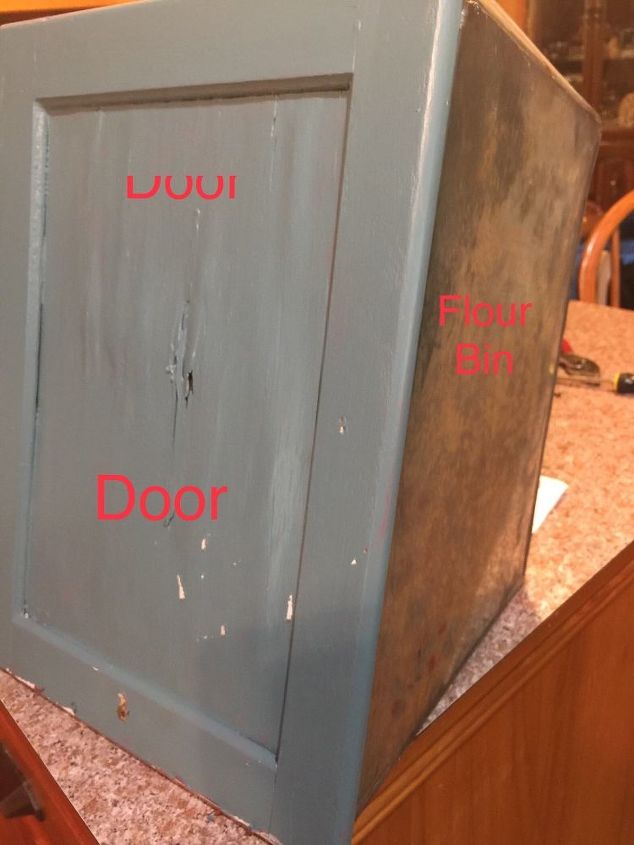 Trying To Remove Flour Bin From Hoosier Cabinet Door Hometalk