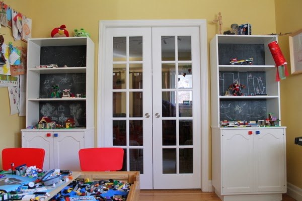 interactive lego display and craft storage