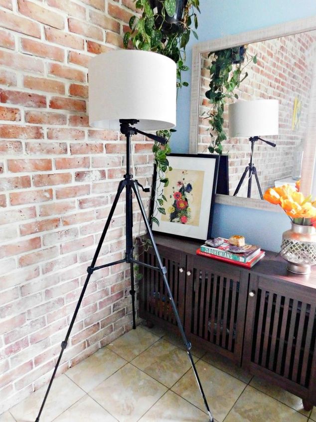 diy adjustable floor or table tripod lamp