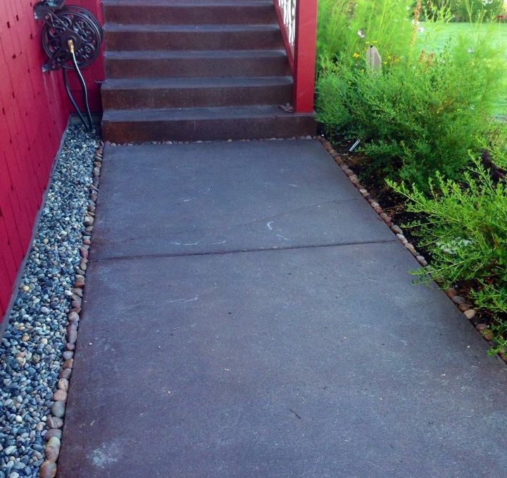 creating a stone mosaic front garden path, It served its purpose but time to go