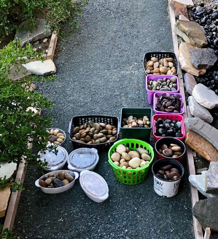 creating a stone mosaic front garden path, This is only some of the stones
