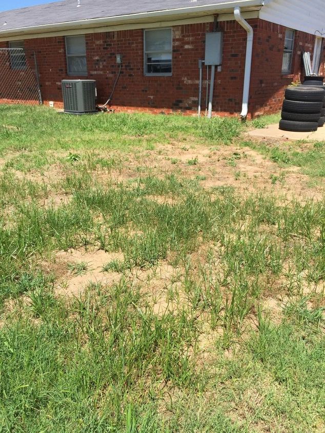 q i need help with my backyard there was an above ground pool but now