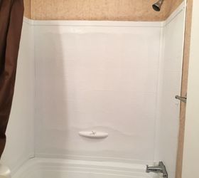 q molded shower surround in mobile home