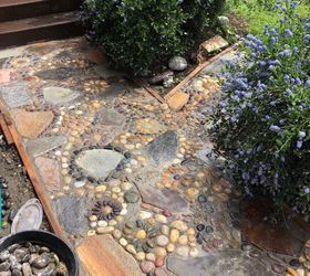 Creating a Stone Mosaic Front Garden Path