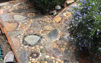 Creating a Stone Mosaic Front Garden Path