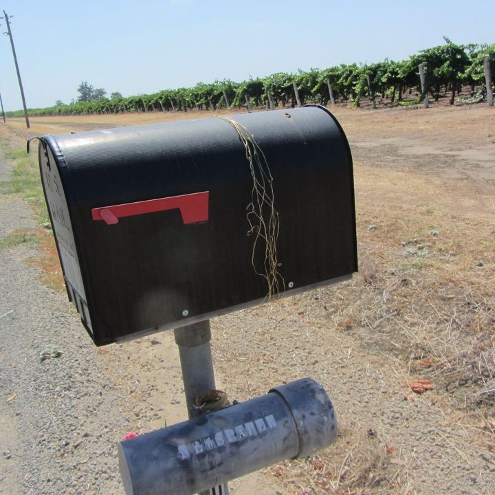 voc tem uma caixa de correio em uma estrada rural