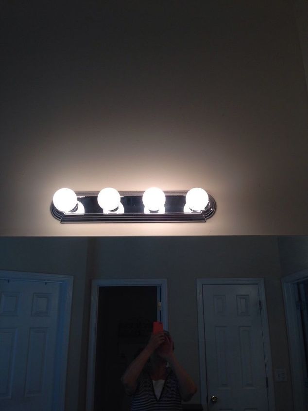 q can i update bath light fixture without removing it