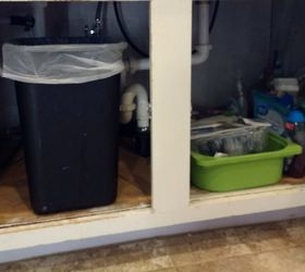 organize under the kitchen sink on a budget with dollar tree