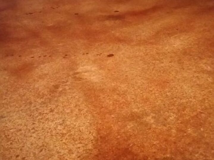 q correcting a botched stained concrete job