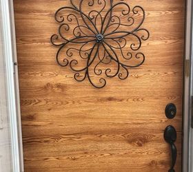 faux wood front door