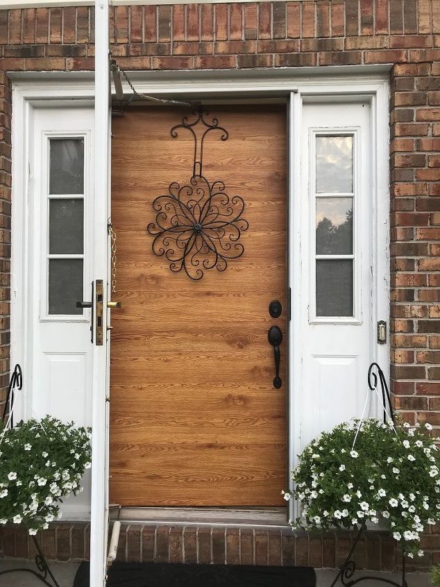 Faux Wood Front Door Hometalk Faux Wood Front Door