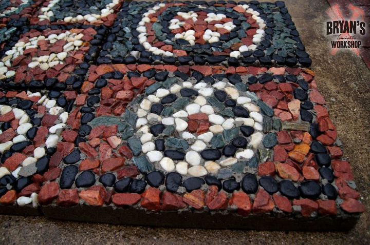 20 maneras de incorporar mosaicos a su hogar, C mo hacer adoquines de mosaico de roca