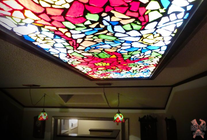 20 maneiras de incorporar mosaicos em sua casa, Como fazer uma luz de mosaico de vidro