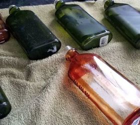 upcycled glass lotion bottles