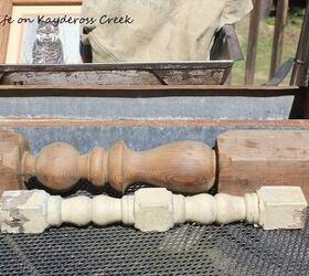 how to make candlestick holders from old spindles
