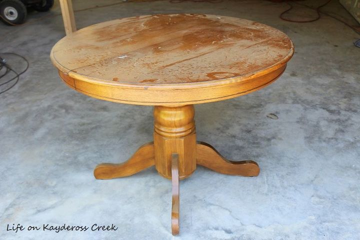 diy round farmhouse coffee table