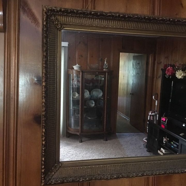 q update old mirror and picture frames