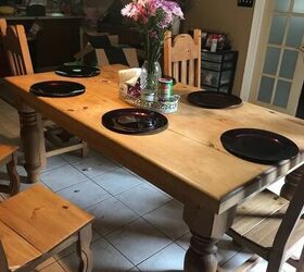 q i want to give my kitchen table a farmhouse look