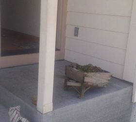 q how to make my small area of steps and porch appealing