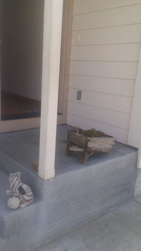 q how to make my small area of steps and porch appealing