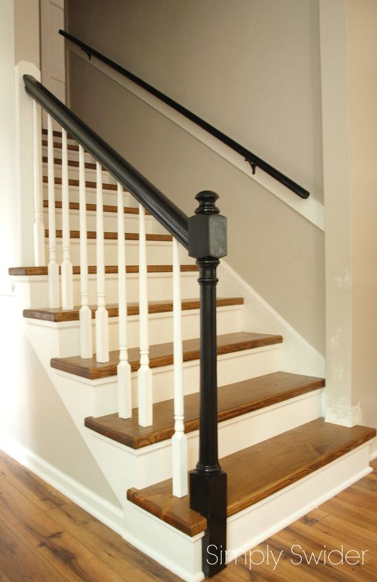 s does your staircase need an update, Simple Wood Staircase