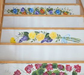 necesita su escalera una actualizacin, Pintura Floral