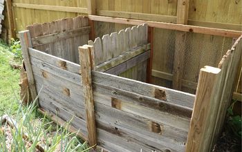 Compost Bin With Repurposed Fence Panels