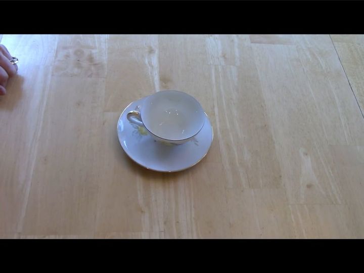 tea cup saucer wall sconce