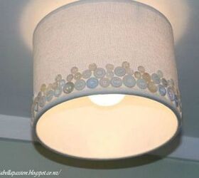 15 quick and easy gift ideas using buttons, Or use them to upgrade your plain drum shade