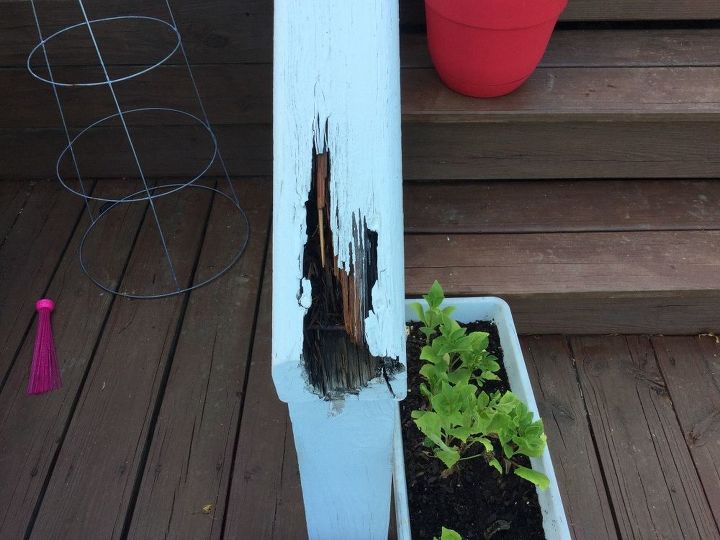 q how do i repair a rotting hand railing