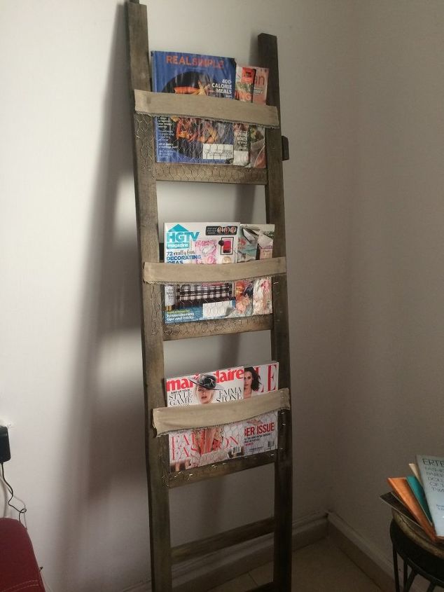 ladder to easy peasy magazine rack