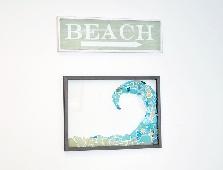 18 easy diy projects that you can do this weekend, Sea Glass Window Art