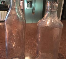 how to clean old glass bottles