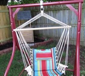 diy hammock chair from an old swing frame