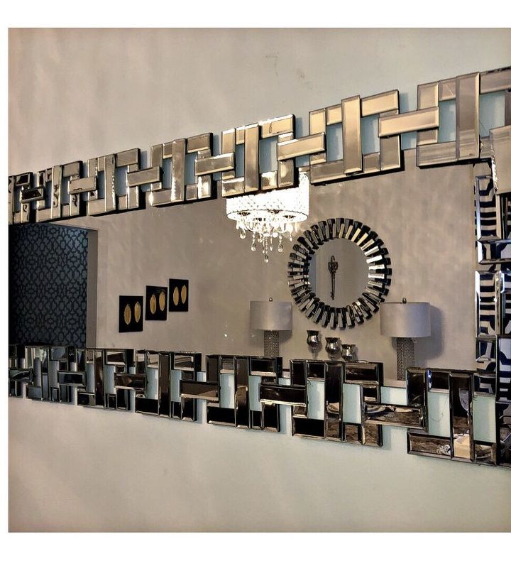 Designer Inspired Glamorous Mirror Diy Using Dollar Store Items Hometalk designer inspired glamorous mirror diy