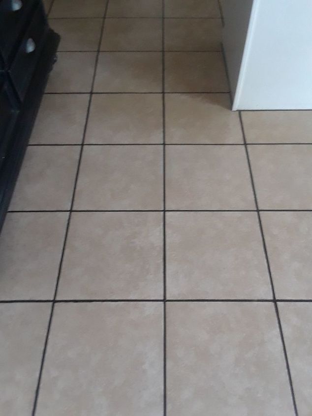 q what can i do to darkened this kitchen floor