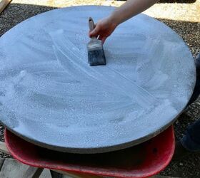 concrete patio table, Applying Concrete Sealant
