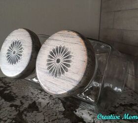 wood top glass canisters update