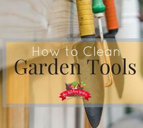 how to clean garden tools