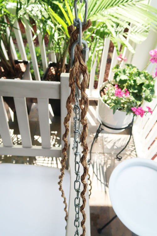 Swing Rope Chain Wrap Rope Around a Swing Chain for a Custom Look | Hometalk