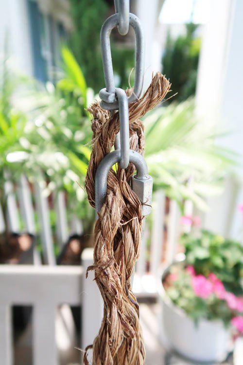 Swing Rope Chain Wrap Rope Around a Swing Chain for a Custom Look | Hometalk