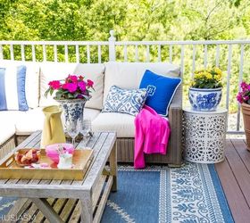 outdoor living spaces updating the patio with summer color