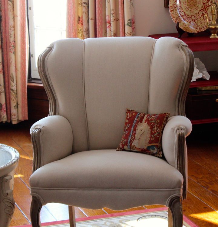 s 14 cool ways to upholster chairs, Try A Drop Cloth