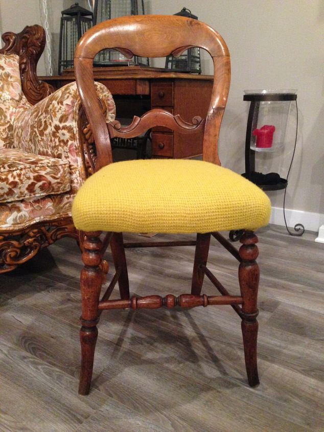 s 14 cool ways to upholster chairs, Use An Old Sweater