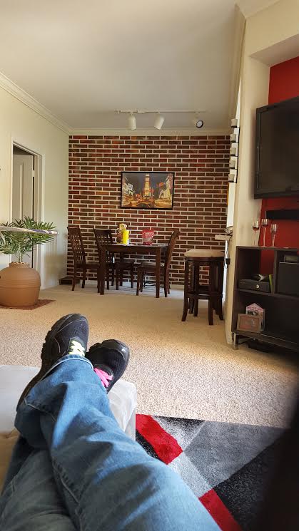 17 faux brick ideas for your home, Add Character Behind Your TV