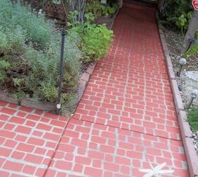17 faux brick ideas for your home, Faux Brick Walkway