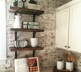 17 faux brick ideas for your home, Basic Kitchen Upgrade