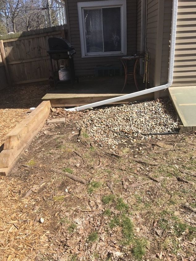 how to build a patio over roots